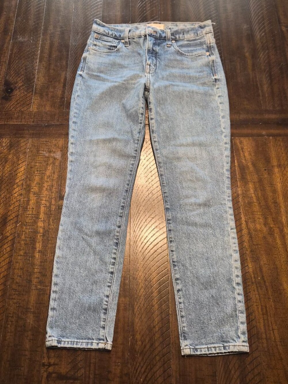 Madewell Womens 9" High Rise Skinny Jeans Light Blue Stretch Size 27 G724